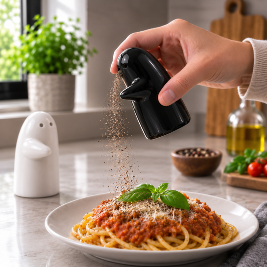 Ceramic Salt And Pepper Seasoning And Spice Shakers Cute (2 Pcs Set)